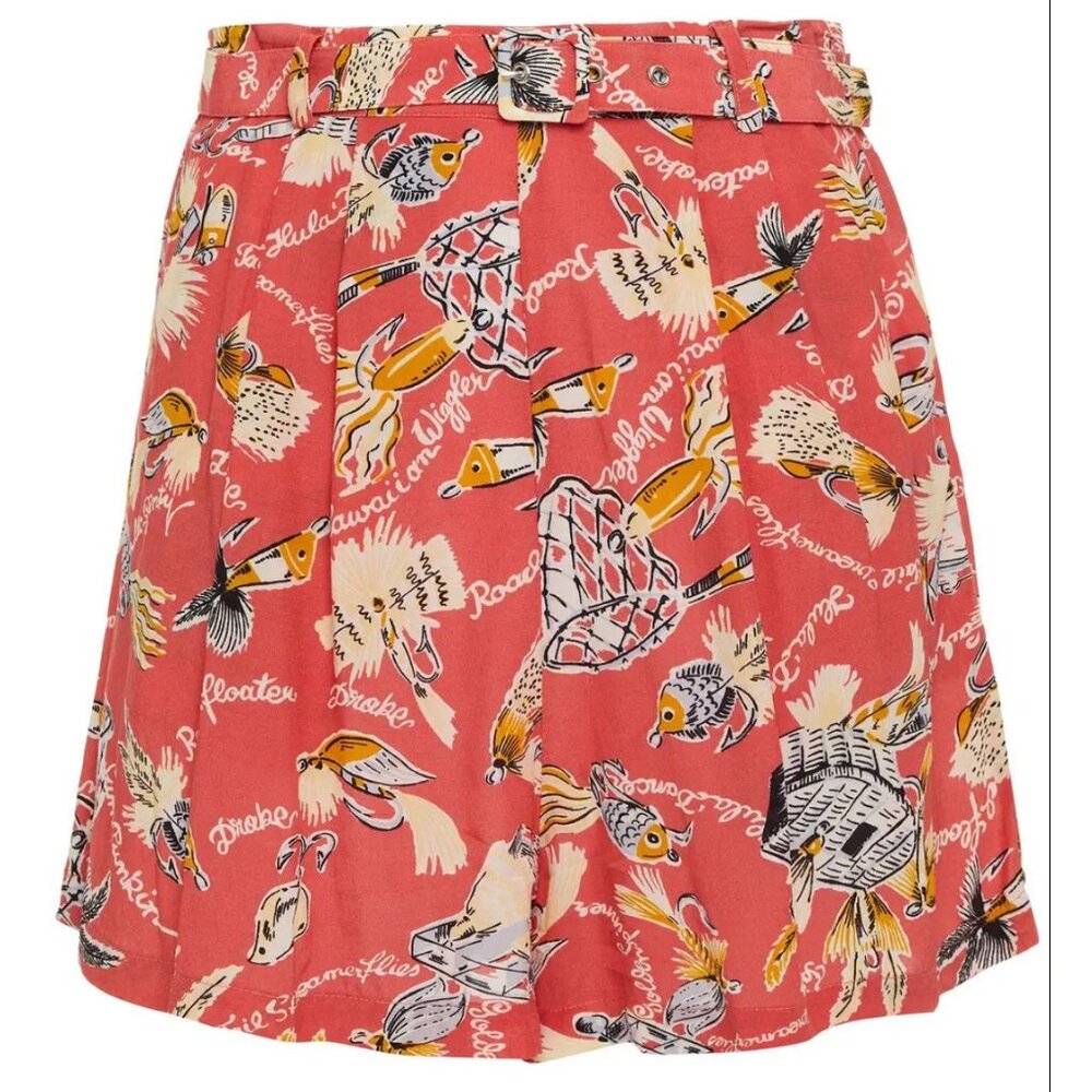ANTIK BATIK Hilo Belted Crepe de Chine Shorts Small/Size EU 38 - Picture 3 of 9